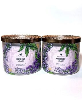 FRESH CUT LILACS 3 Wick Candle